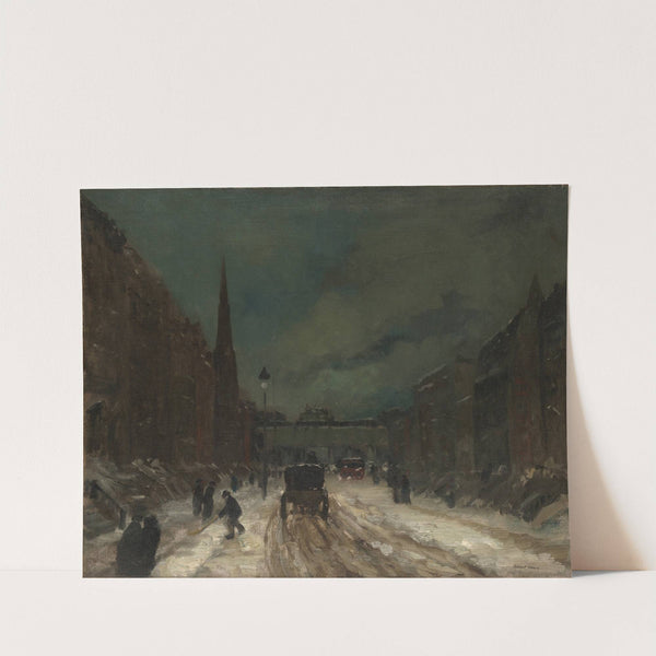 Street Scene with Snow (57th Street, NYC.) by Robert Henri