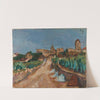 Street towards Dürnstein by Anton Faistauer