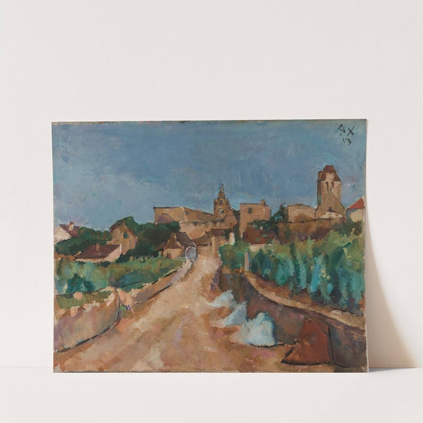 Street towards Dürnstein by Anton Faistauer