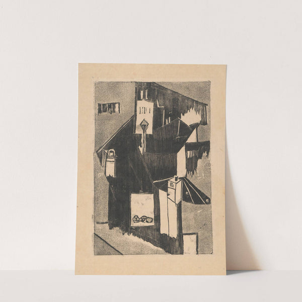 Street with a light post (1914) by Tadeusz Makowski