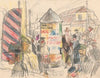 Street with an advertising column II (1934 - 1936)