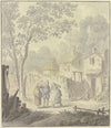 Streitszene mit landfeiner Dame auf der Dorfstraße