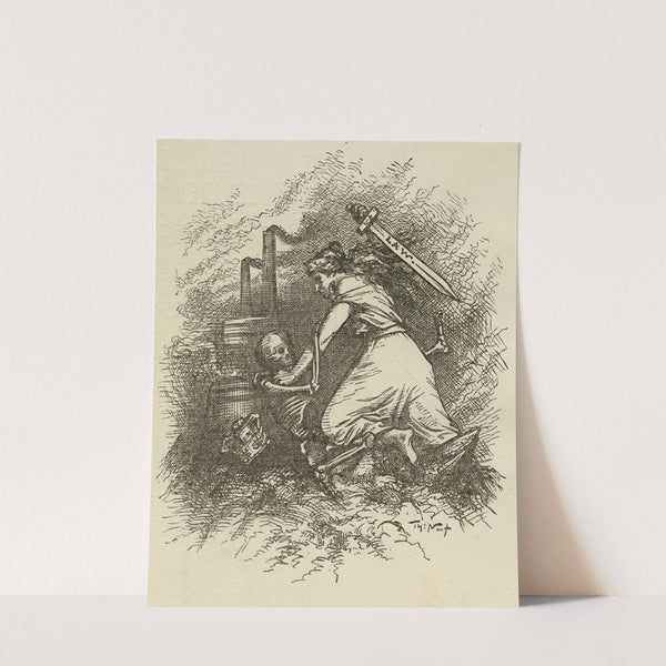 Strike oil (Hunter’s Point). (1881) by Thomas Nast