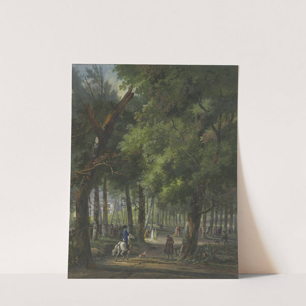 Strollers and Rider in Hague Forest (1770 – 1800) by Arie Lamme