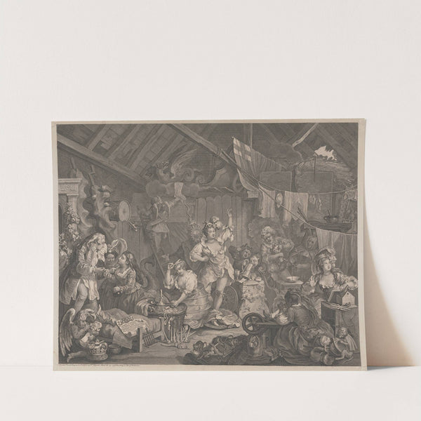 Strolling Actresses Dressing in a Barn by William Hogarth