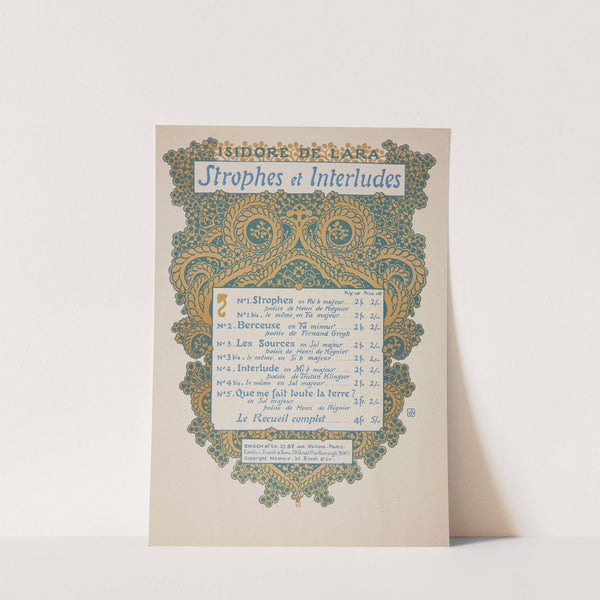 Strophes et interludes (1919) by George Auriol