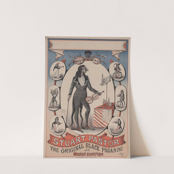 Stuart Pastor, the original black Paganini and musical excentrique (1879) by Imp. Charles Lévy