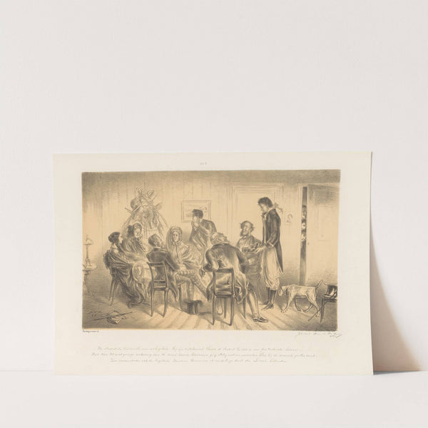 Student als bediende tussen gezelschap (1865) by Alexander Ver Huell