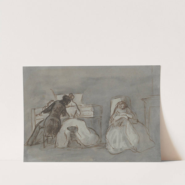 Student and Music Teacher by Constantin Guys