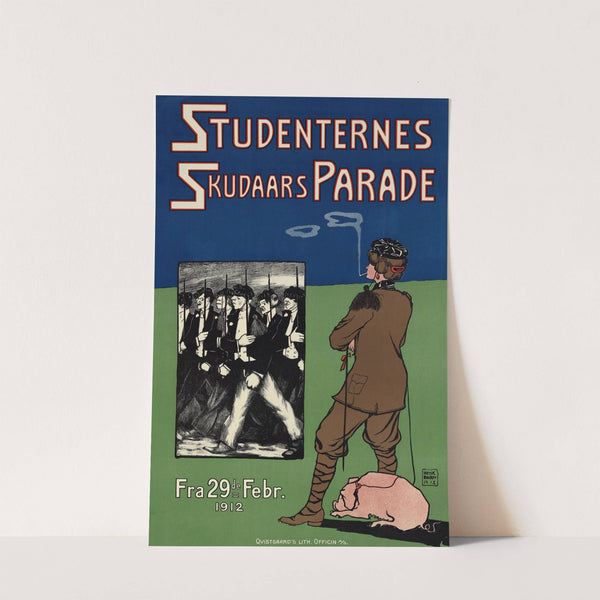 Studenternes skudaarsparade (1912) by Henrik Backer
