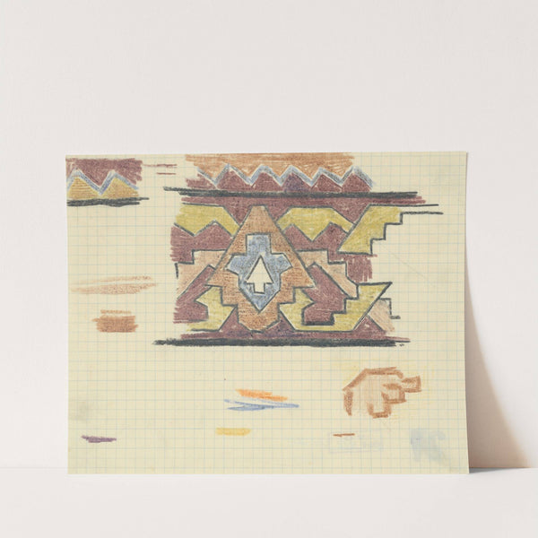 Štúdia geometrického ornamentu by Konštantín Bauer