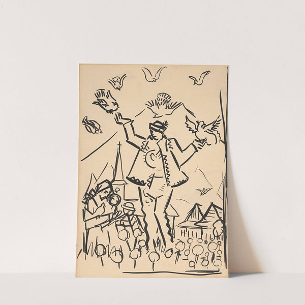 Štúdia k Radosti by Arnold Peter Weisz-Kubínčan