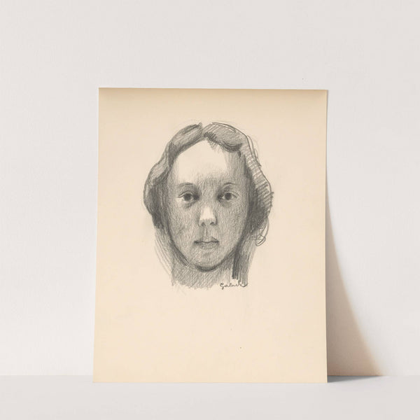 Štúdia portrétu pani Galandovej by Mikuláš Galanda