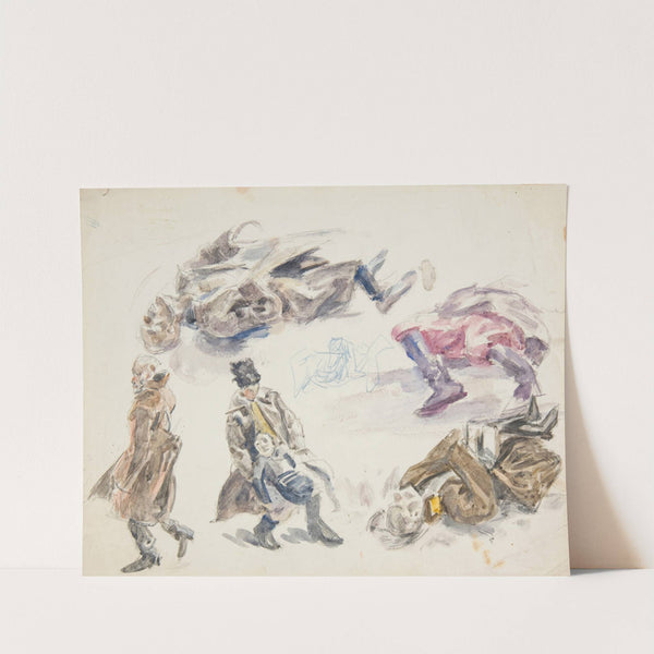 studia postaci żołnierzy i studia ciał poległych żołnierzy by Ivan Ivanec