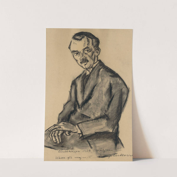 Štúdia sediaceho muža by Gejza Schiller