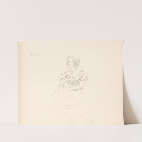 Štúdia sediacej ženy by Ján Novák