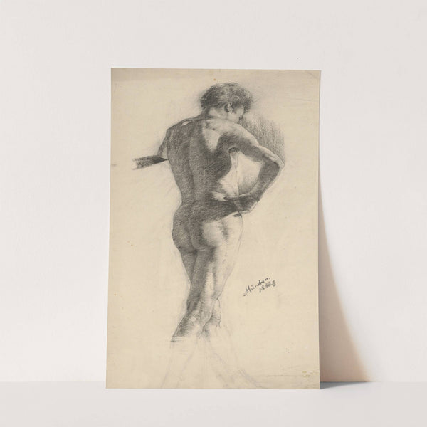 Štúdia stojaceho muža s rukou opretou o bok by Ákos Aranyossy