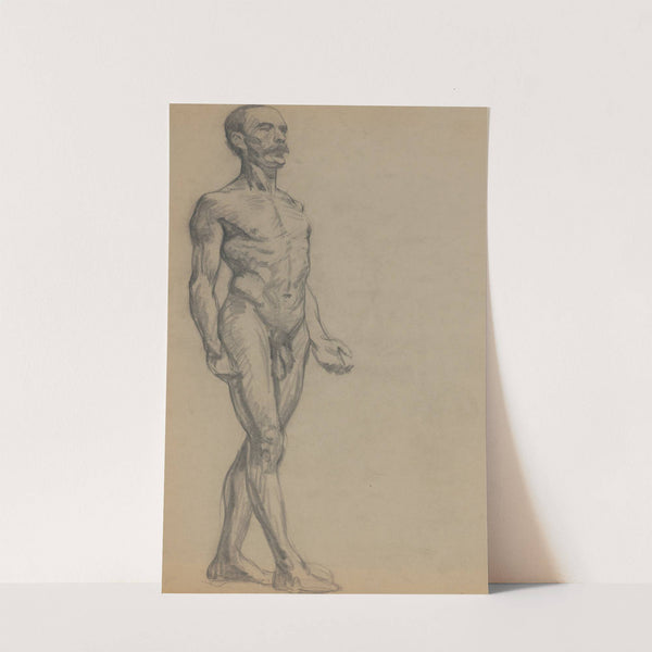 Štúdia stojaceho mužského aktu by Emil Alexay-Olexák