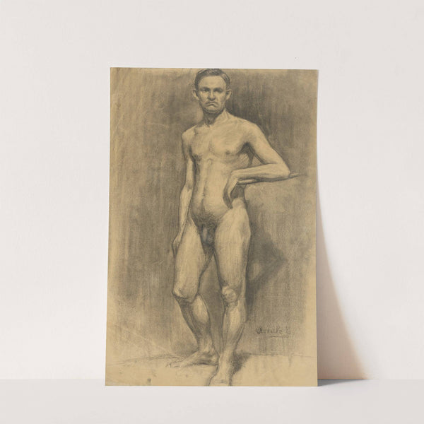 Štúdia stojaceho mužského aktu by Emil Alexay-Olexák