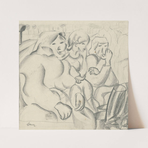 Štúdia troch žien by Konštantín Bauer