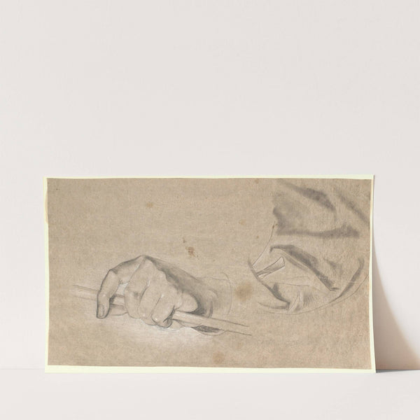 Studie af en hånd og et draperi by Nicolai Abildgaard