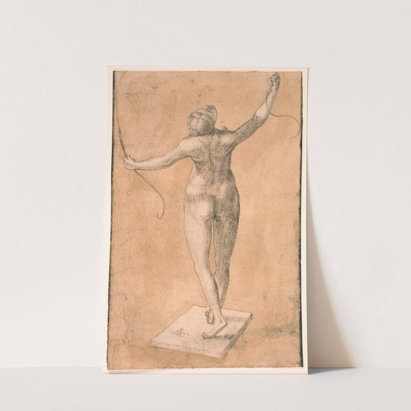 Studie af en nøgen kvinde set bagfra by Melchior Lorck