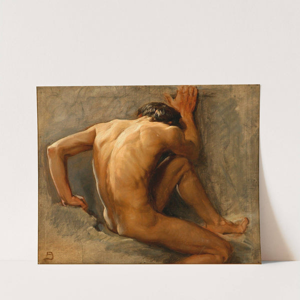 Studie af en nøgen mand by August Andreas Jerndorff