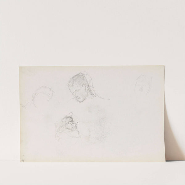 Studie av hoder by Signe Scheel