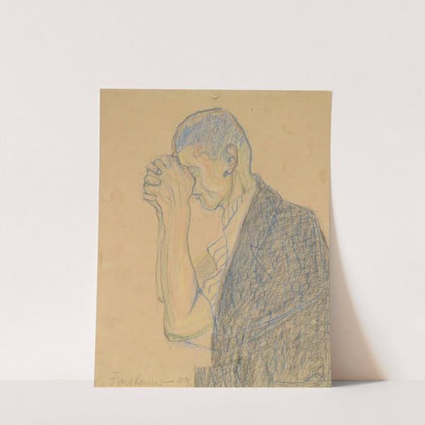 Studie betender Mann by Anton Faistauer