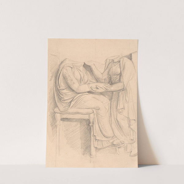 Studie efter attisk gravrelief by Joakim Skovgaard