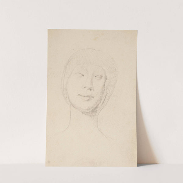 Studie efter Francesco Lauranas buste af Eleonora d’Aragona i museet i Palermo. En face (1893 – 1895) by Laurits Andersen Ring