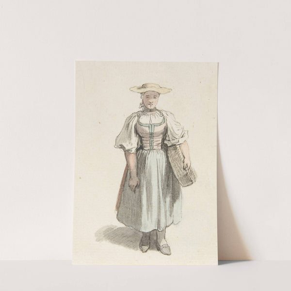 Studie einer Bäuerin in Tracht by Johann Ludwig Aberli