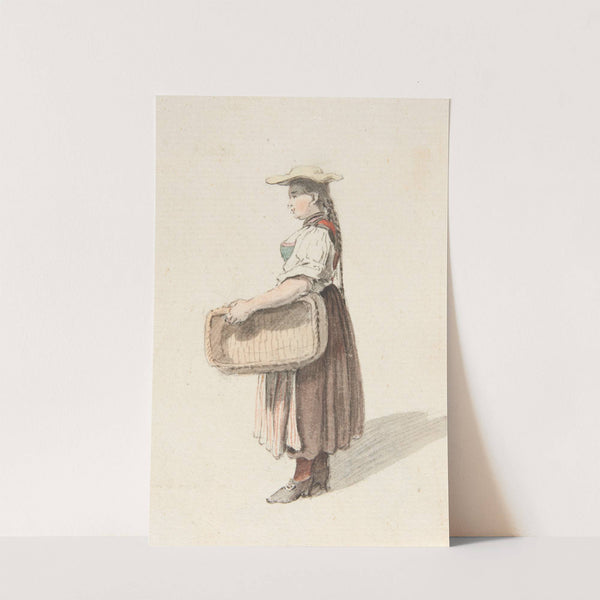 Studie einer Bäuerin in Tracht by Johann Ludwig Aberli