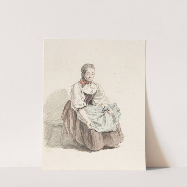 Studie einer Bäuerin in Tracht by Johann Ludwig Aberli