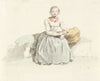 Studie einer Frau in Tracht