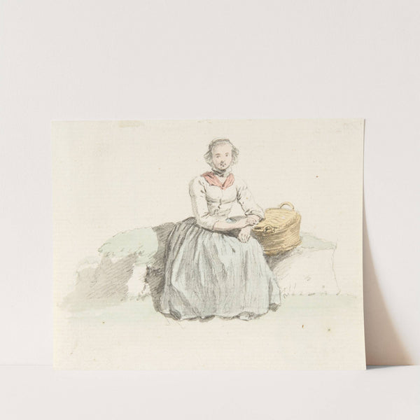 Studie einer Frau in Tracht by Johann Ludwig Aberli