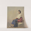 Studie einer jungen sitzenden Italienerin by Johann Heinrich Hasselhorst