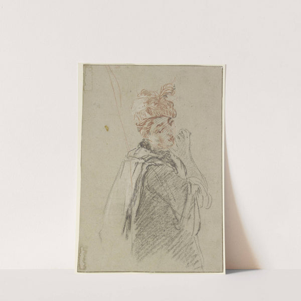 Studie einer sich umwendenden Frau by Nicolas Lancret