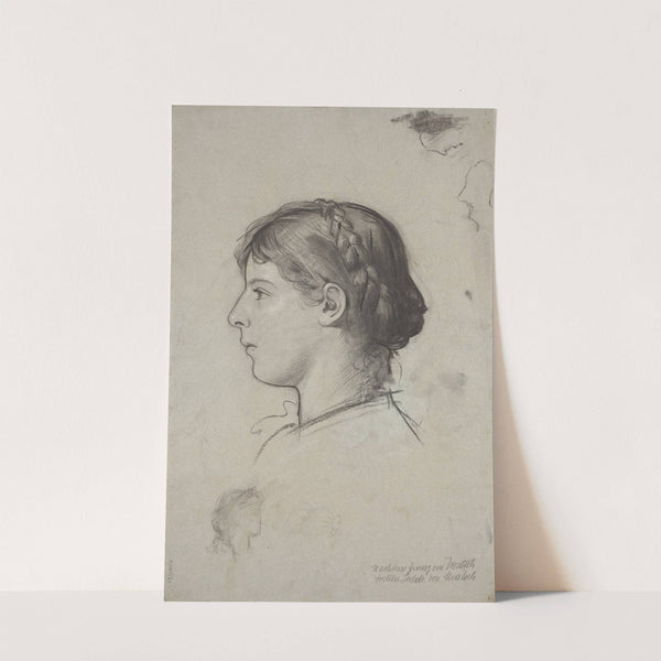 Studie eines liegenden Männeraktes. by Franz von Matsch