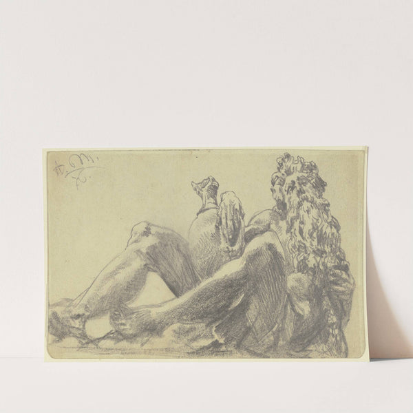 Studie nach einer Brunnenfigur (1876) by Adolph von Menzel