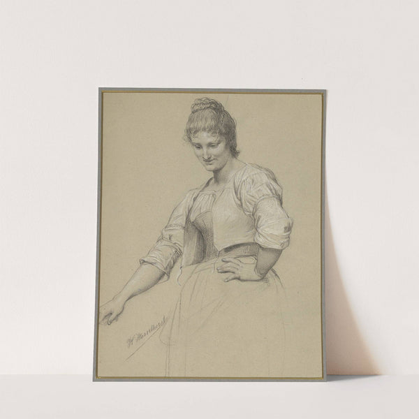 Studie nach einer Italienerin, Kniestück by Johann Heinrich Hasselhorst