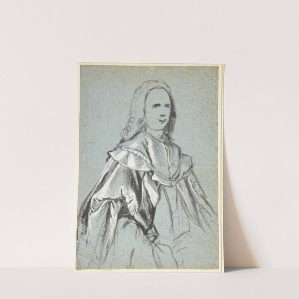 Studie til et portræt, formentlig af A G Moltke by Carl Gustaf Pilo