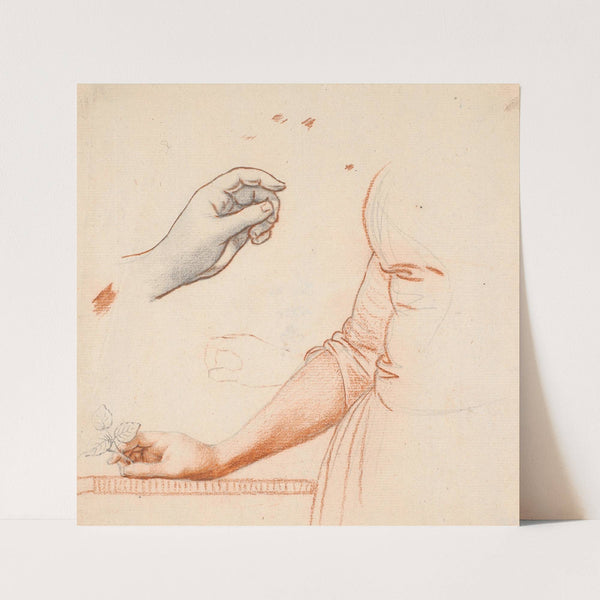 Studie til helfigursportrættet af Kronprinsesse Sofie Frederikke (1790 – 1793) by Jens Juel