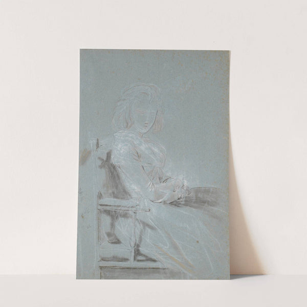 Studie til portrættet af Ulrike Elenora Wedel Jarlsberg, født Brockdorff by Jens Juel