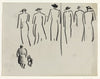 Studie van diverse figuren