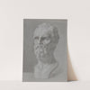 Studie van een gebeeldhouwd hoofd by August Allebé