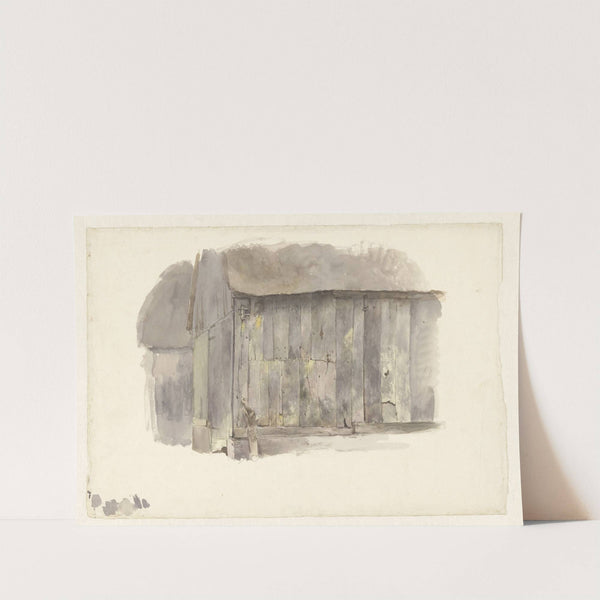 Studie van een houten schuur by Pierre Louis Dubourcq