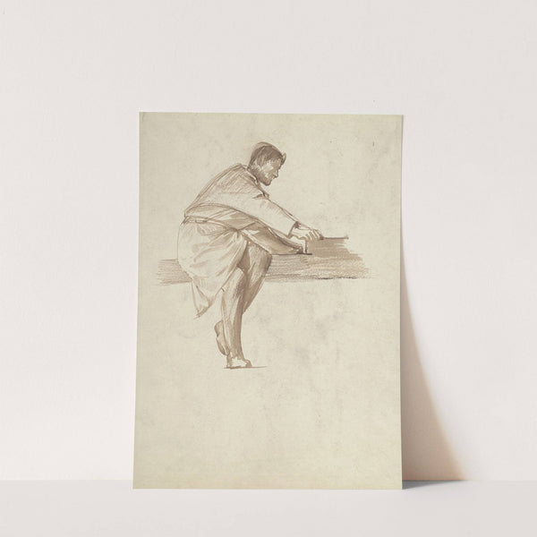 Studie van een timmerman by Antoon Derkinderen