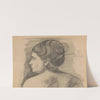 Studie van een vrouw, rugfiguur by Samuel Jessurun de Mesquita