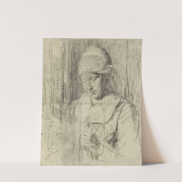 Studie van een weesmeisje by Thérèse Schwartze